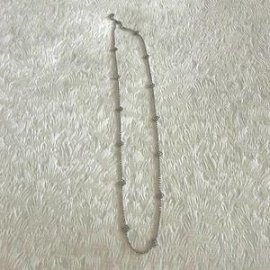 Kendra Scott Silver Logo Necklace Long